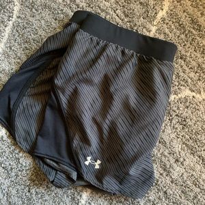 Black Striped Under Armor Shorts